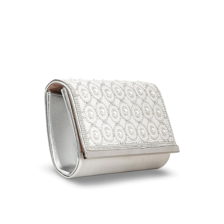 Silver Fancy Clutch p24242