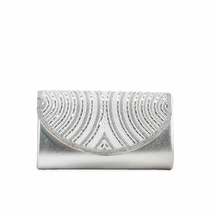 Silver Fancy Clutch p24243