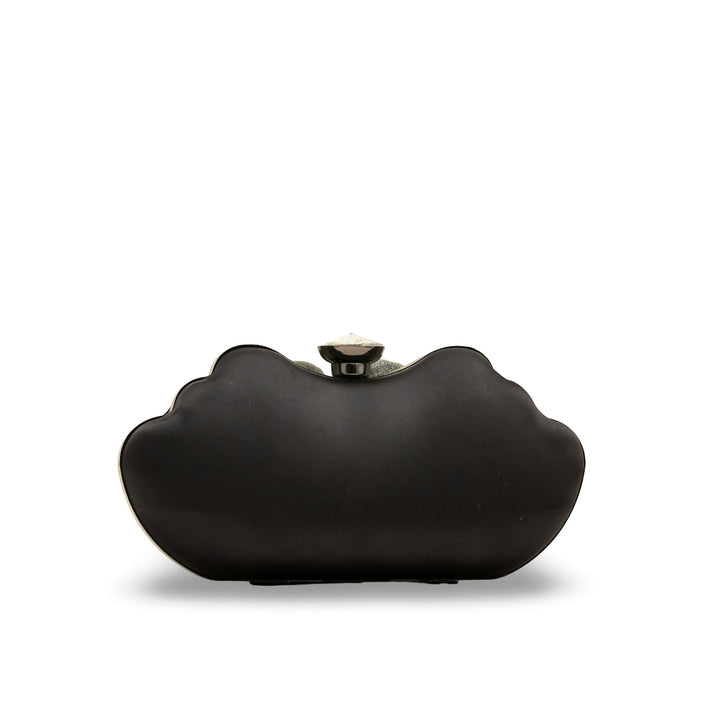 Black Fancy Clutch P24248