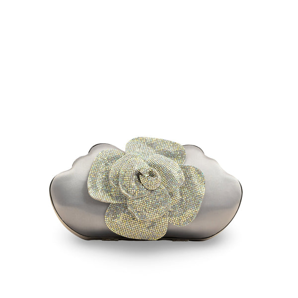 Silver Fancy Clutch P24248