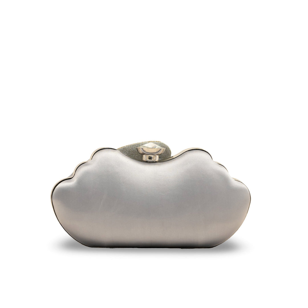 Silver Fancy Clutch P24248
