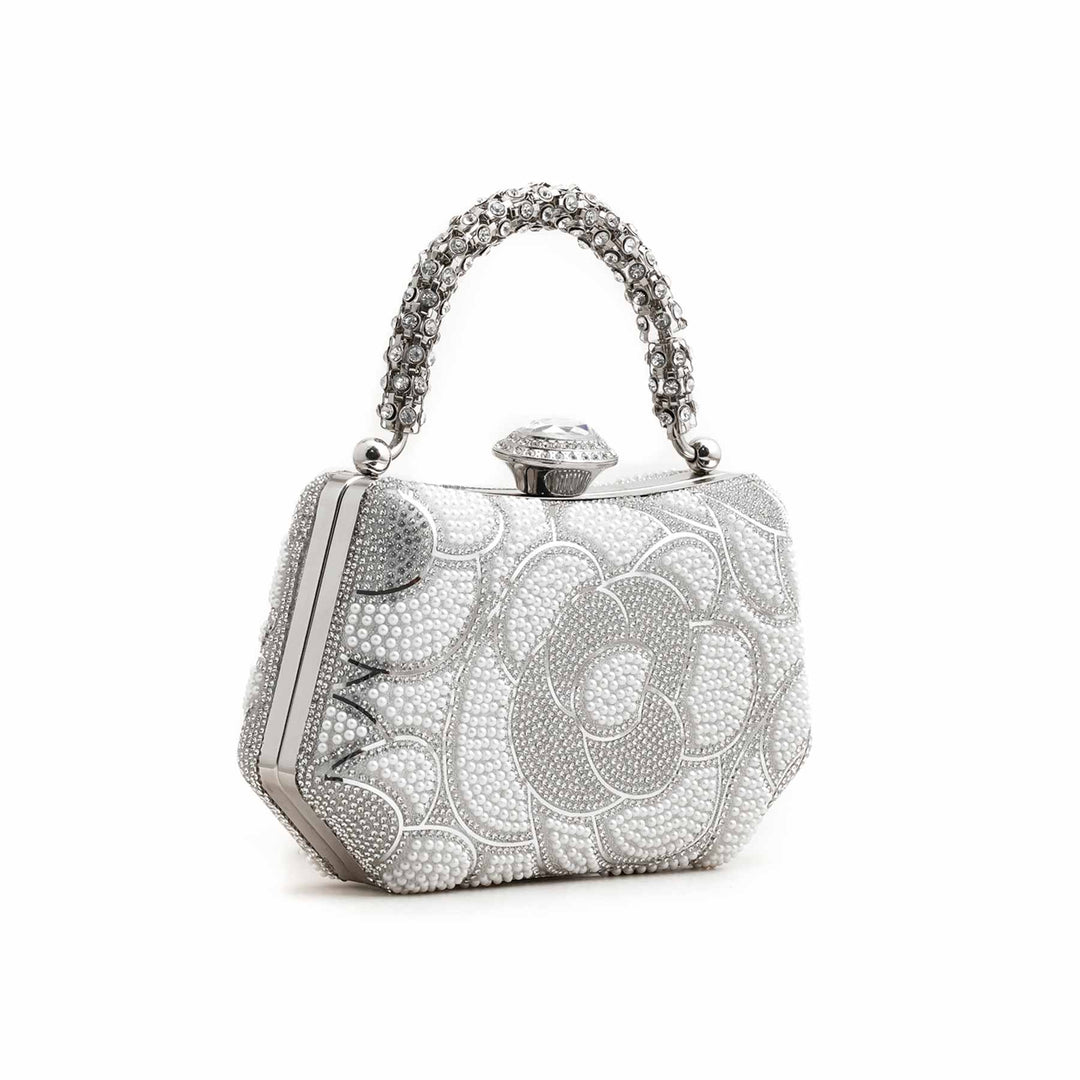 Silver Bridal Clutch P24250