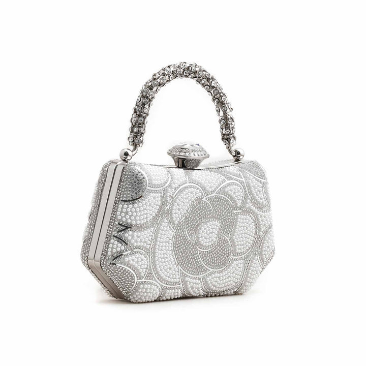 Silver Bridal Clutch P24250