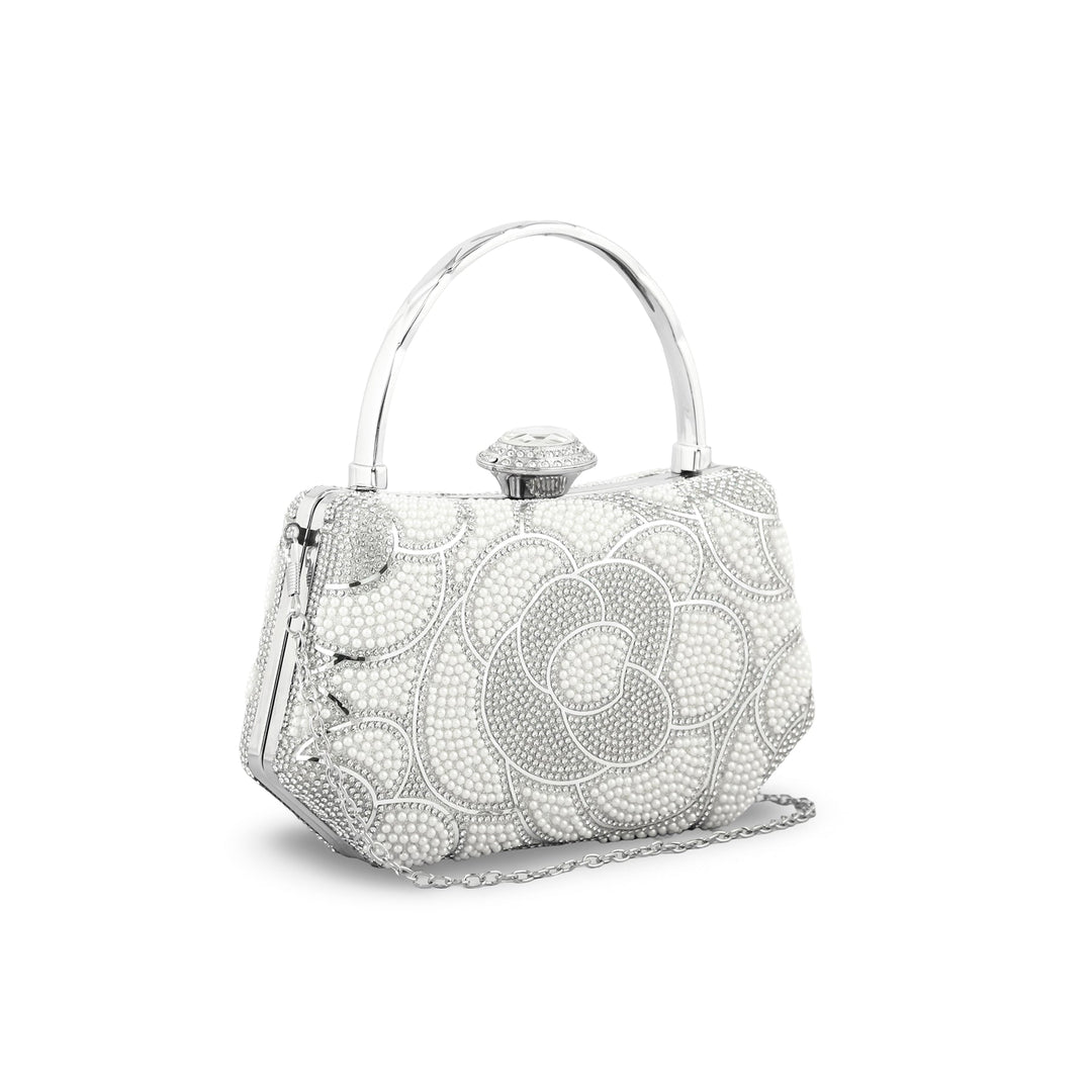 Silver Bridal Clutch p24252