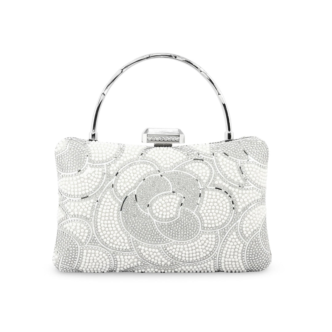 Silver Bridal Clutch p24254