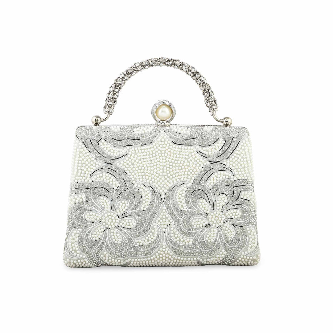 Silver Bridal Clutch p24255