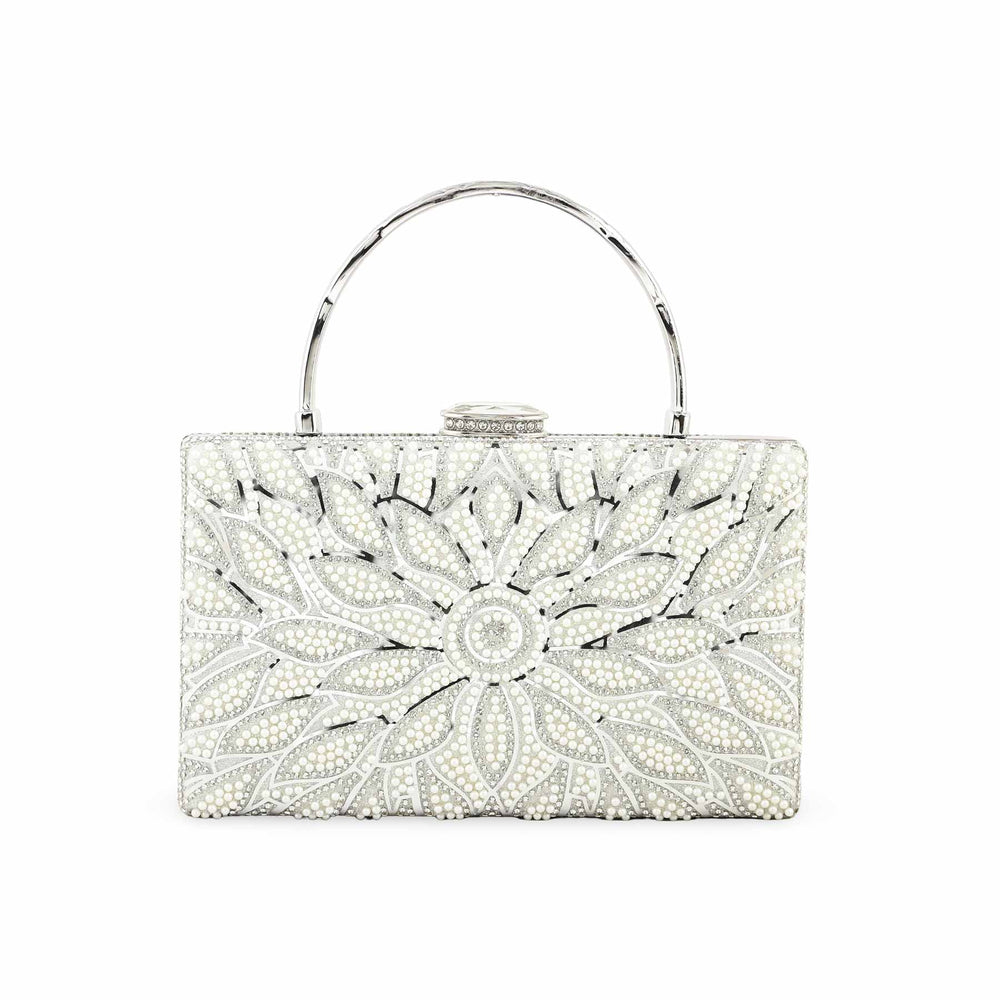 Silver Bridal Clutch p24257