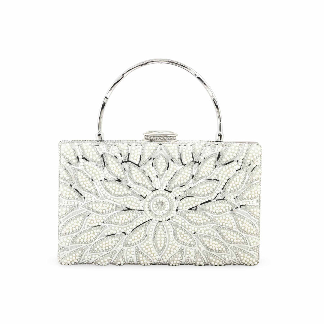 Silver Bridal Clutch p24257