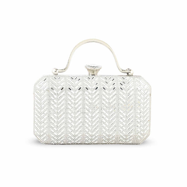Silver Bridal Clutch p24258