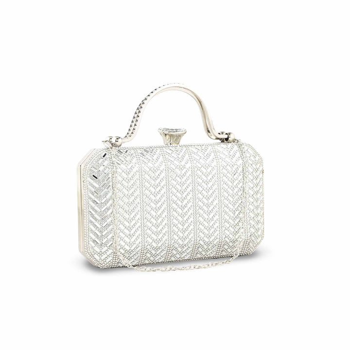 Silver Bridal Clutch p24258