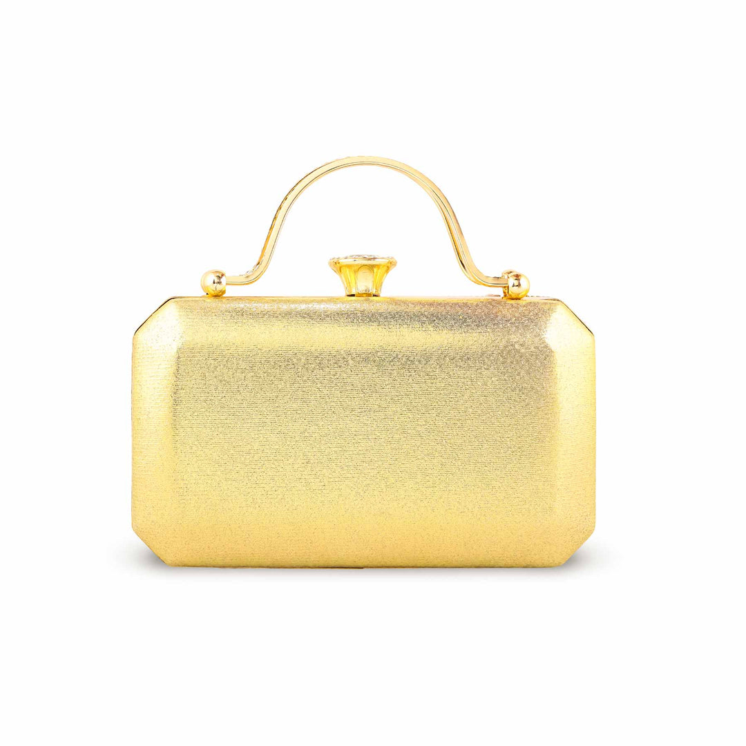 Golden Bridal Clutch For Ladies p24259