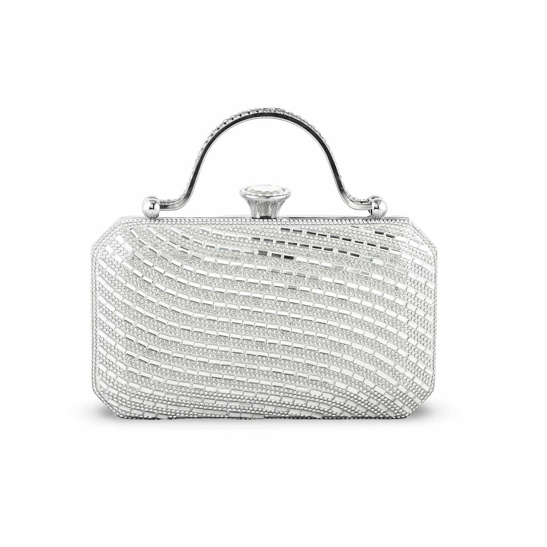 Silver Bridal Clutch p24259