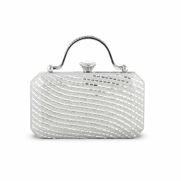 Silver Bridal Clutch p24259