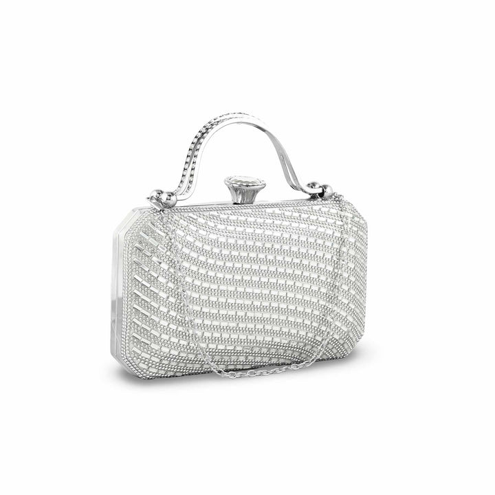 Silver Bridal Clutch p24259