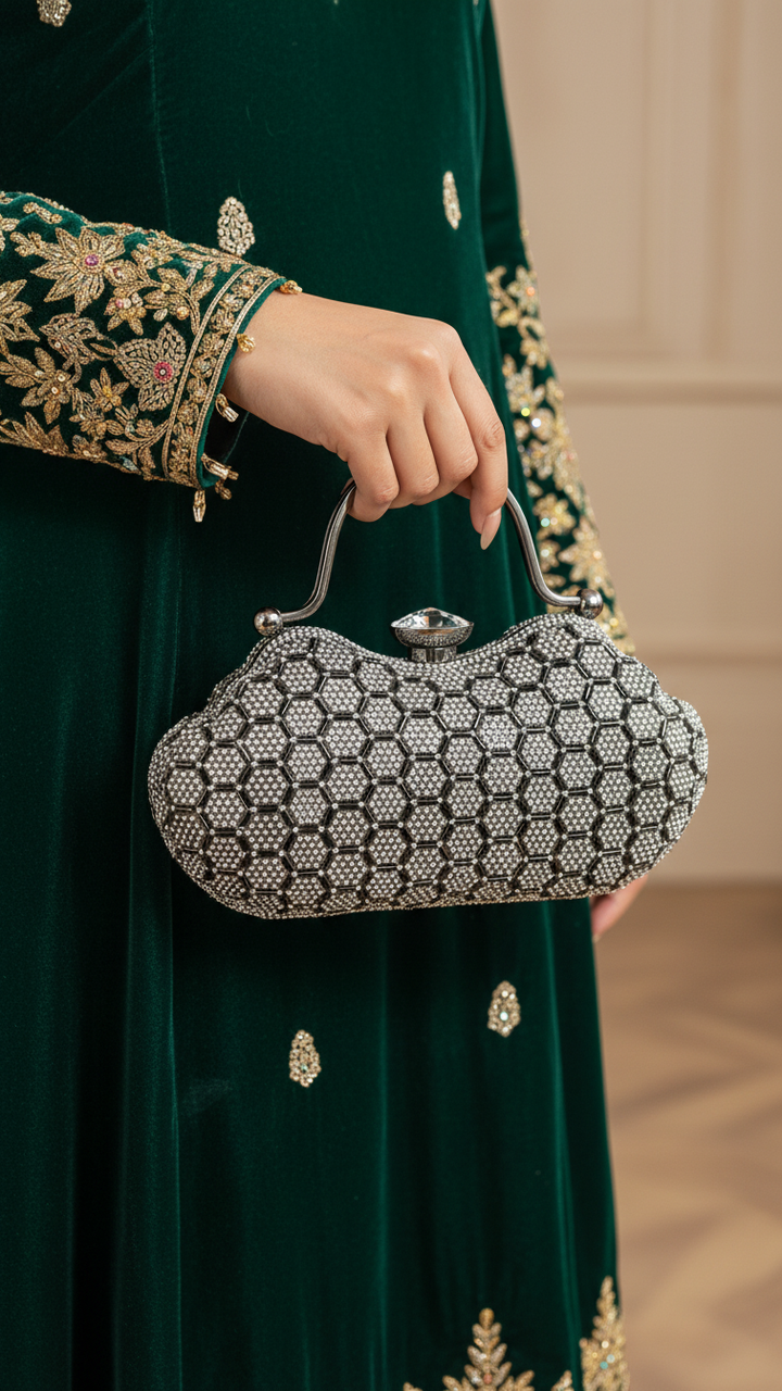 Black Bridal Clutch p24261