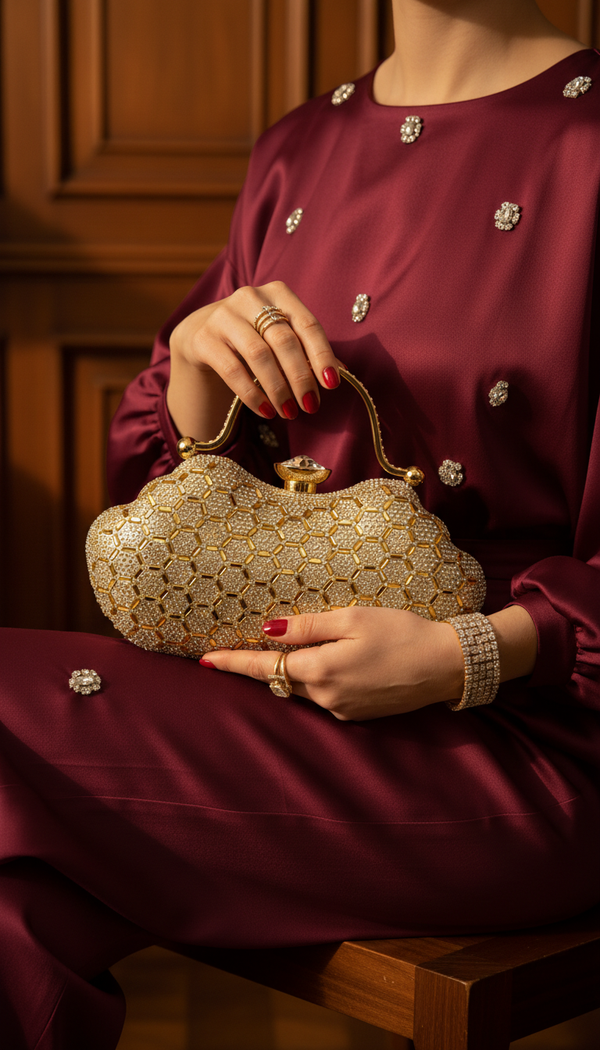 Golden Bridal Clutch p24261