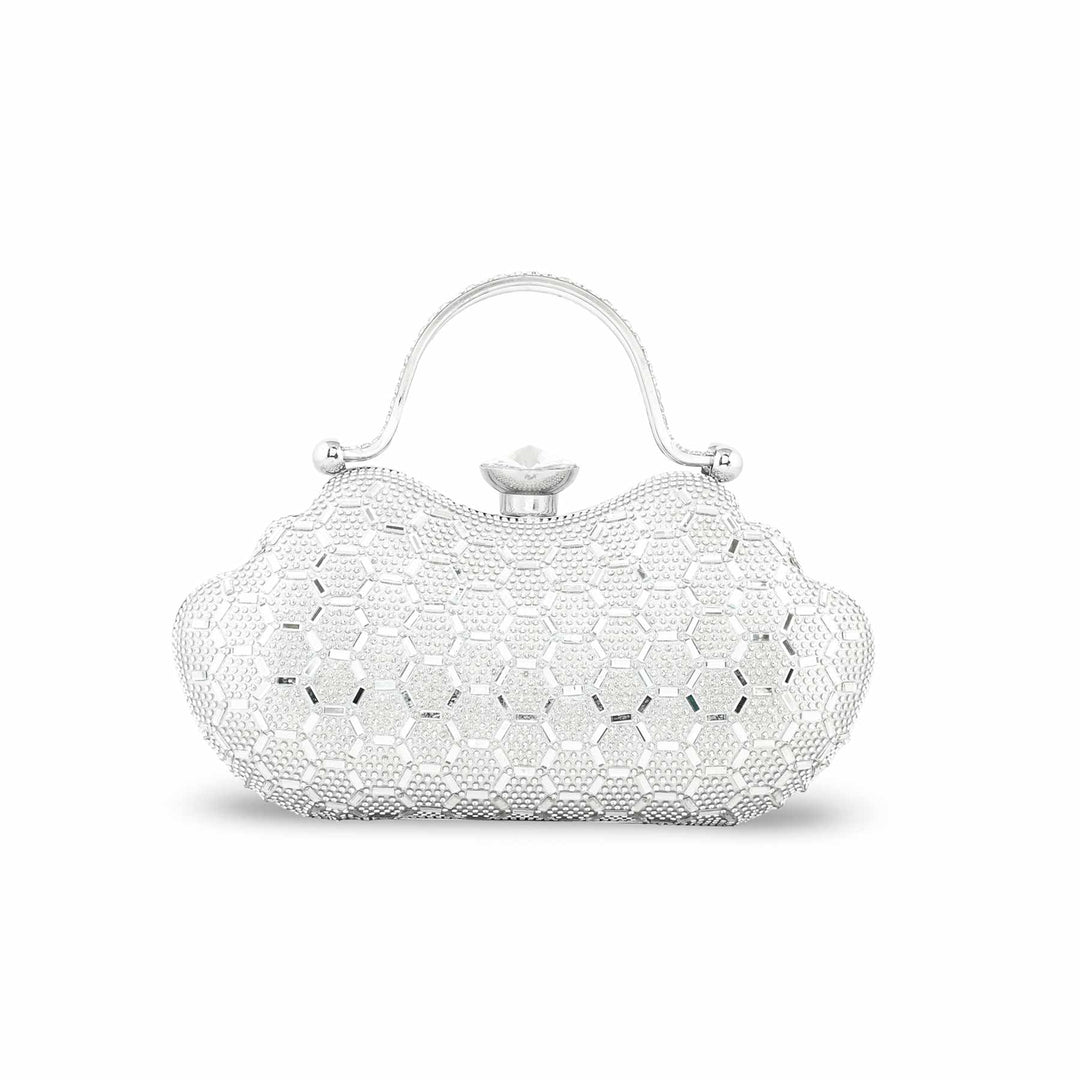 Silver Bridal Clutch p24261