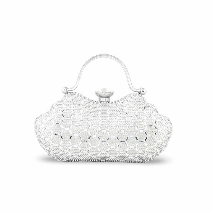 Silver Bridal Clutch p24261