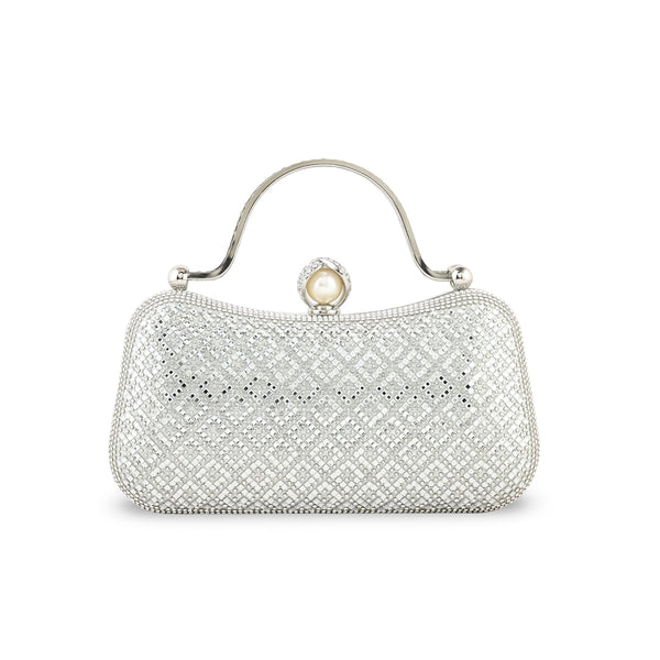 Silver Bridal Clutch p24263