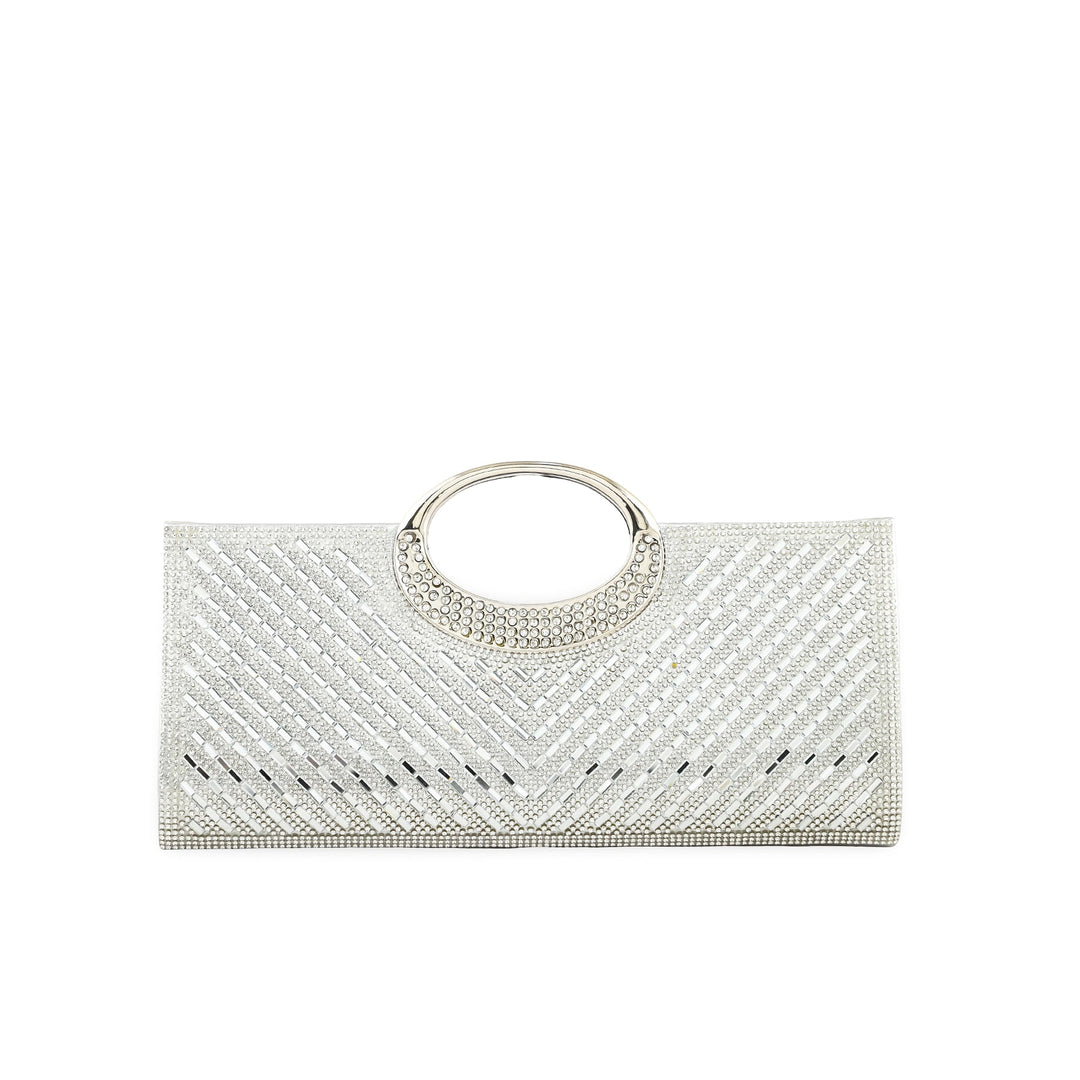 Silver Bridal Clutch p24266