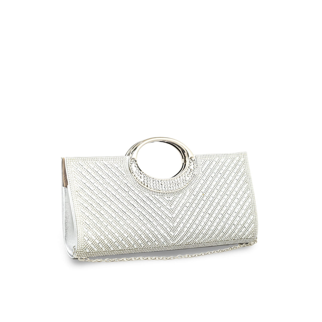 Silver Bridal Clutch p24266