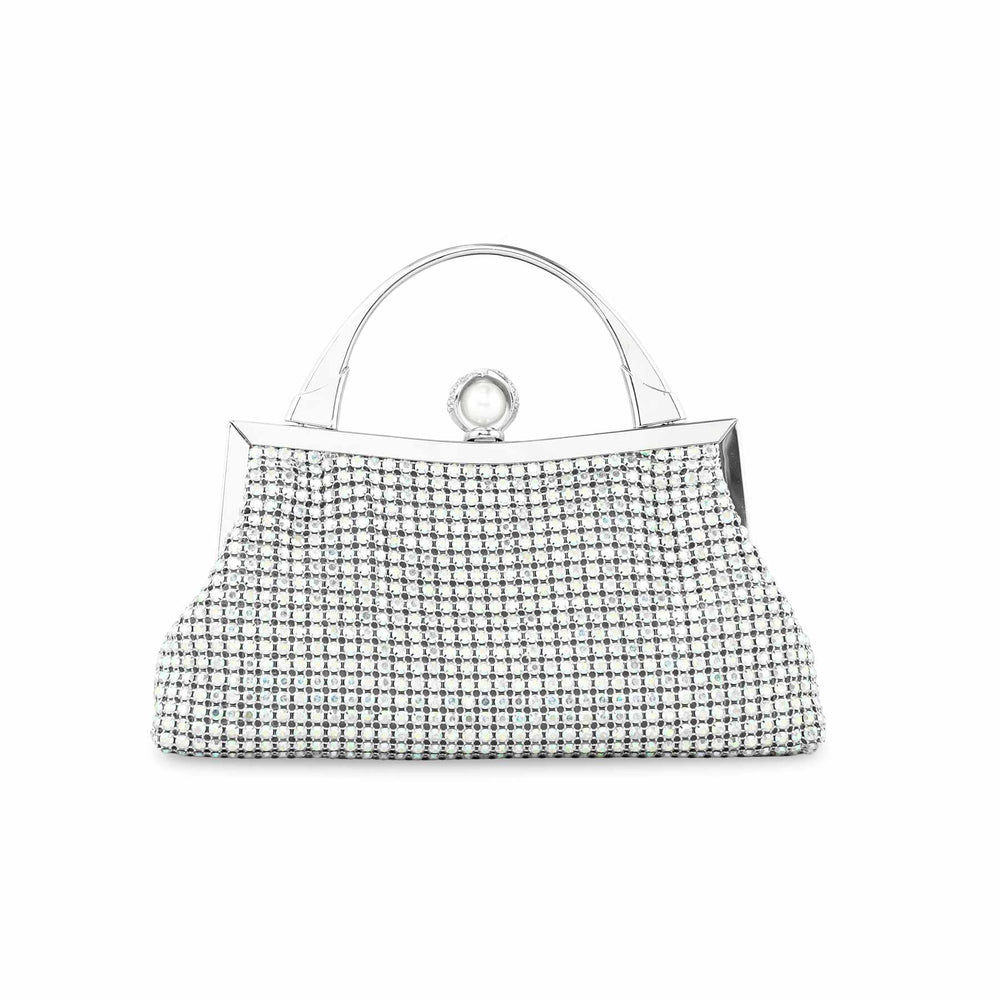 AB Silver Bridal Clutch p24272