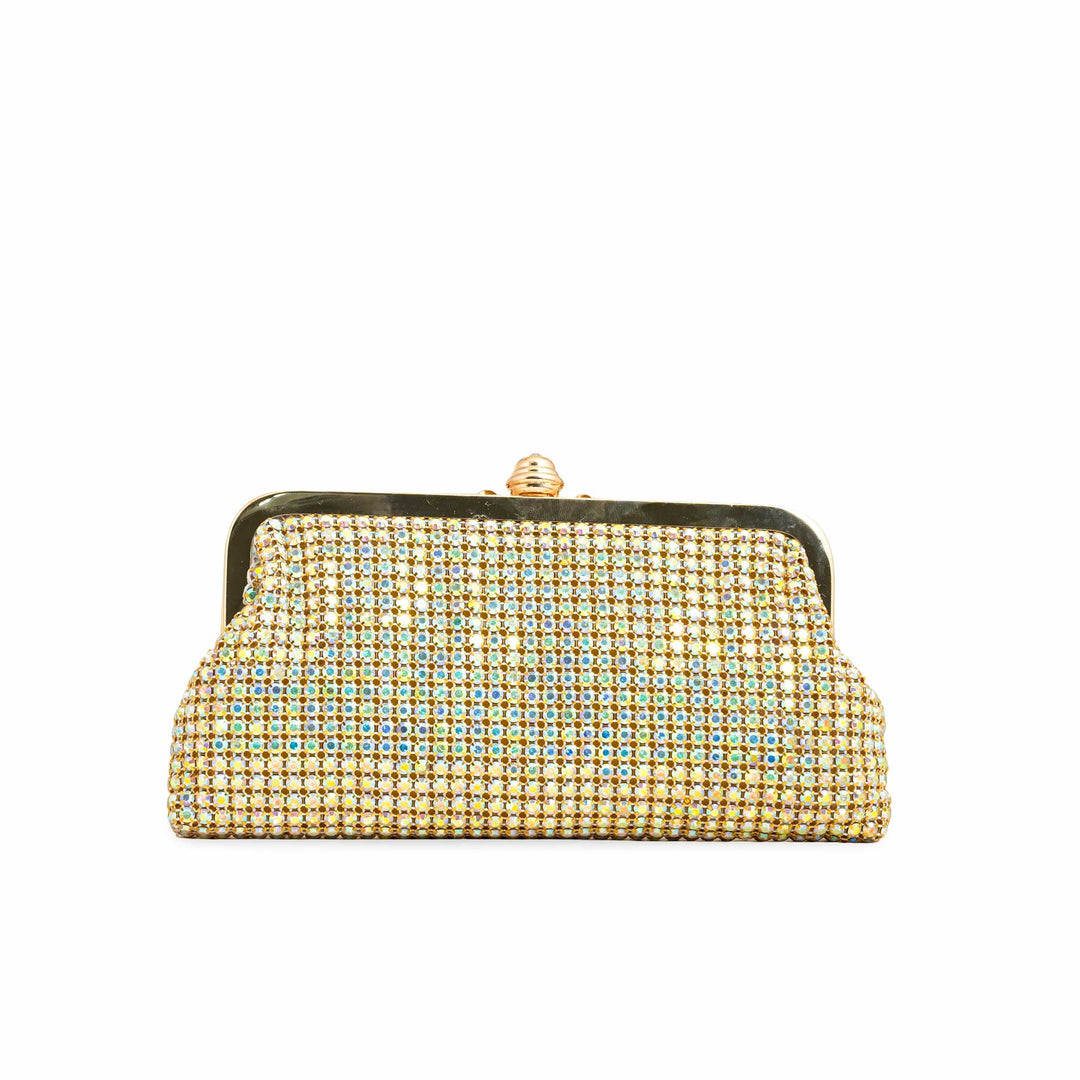 AB Golden Bridal Clutch p24274