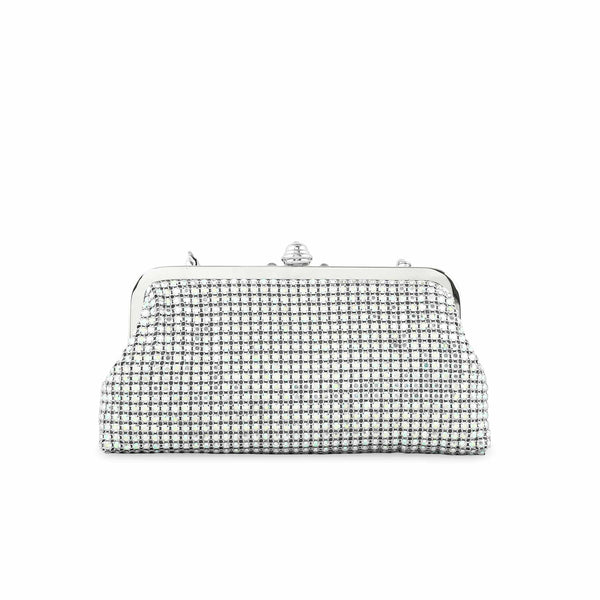 AB Silver Women Bridal Clutch p24274