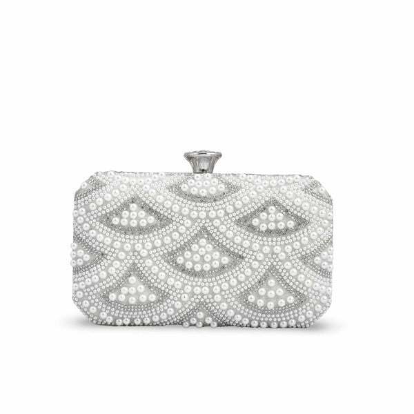 White Bridal Clutch p24277