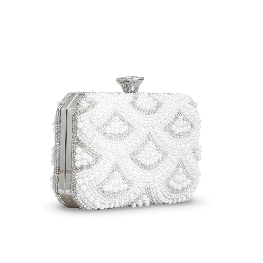 White Bridal Clutch p24277