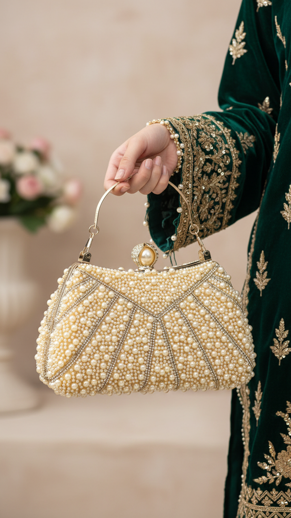 Champagne Bridal Clutch P24283