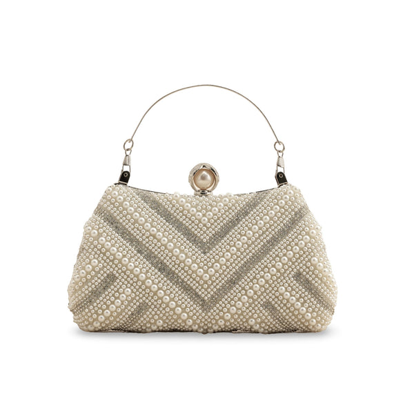 White Bridal Clutch P24289