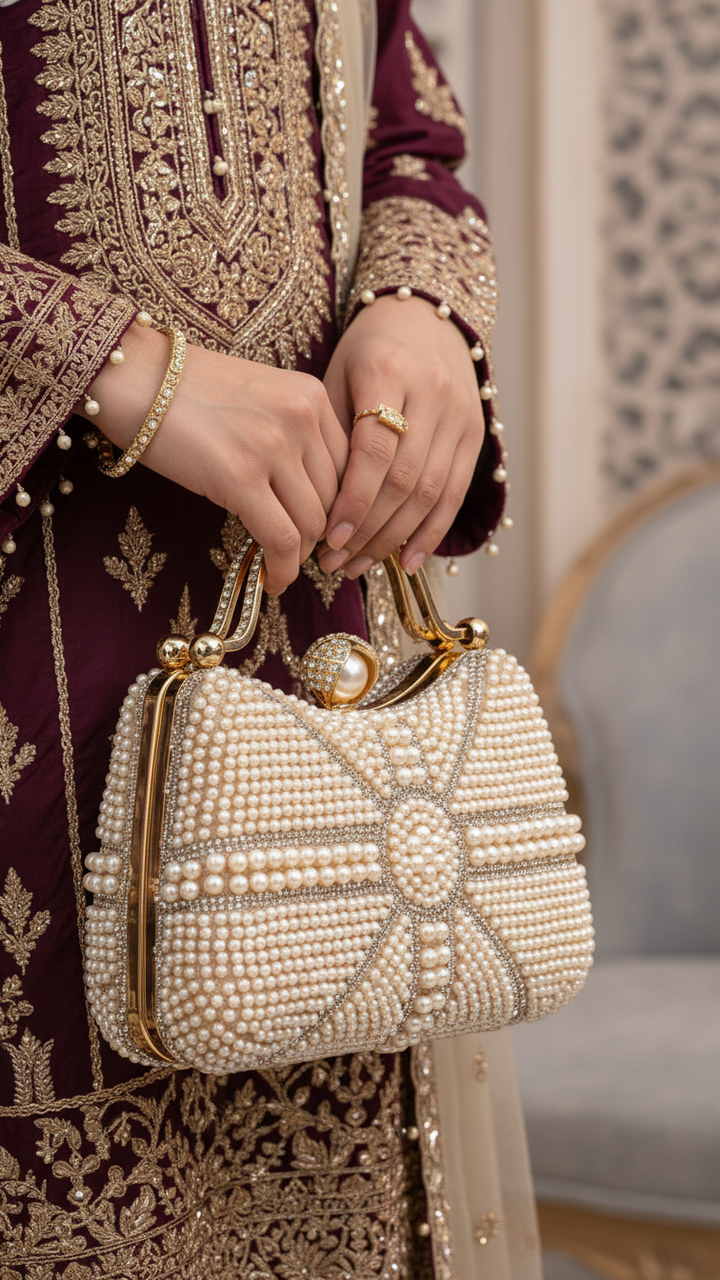 Pink Bridal Clutch P24291