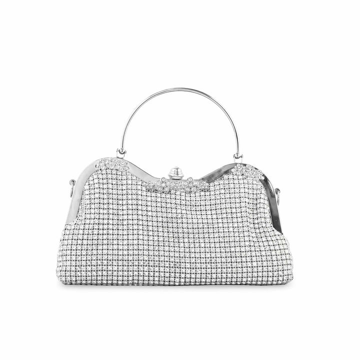 Silver Bridal Clutch P24294