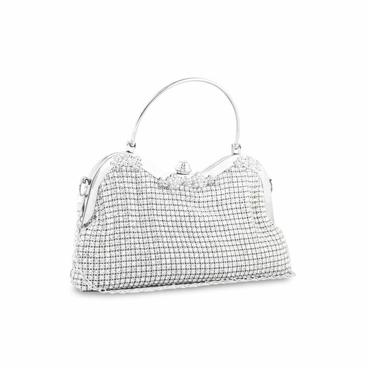 Silver Bridal Clutch P24294