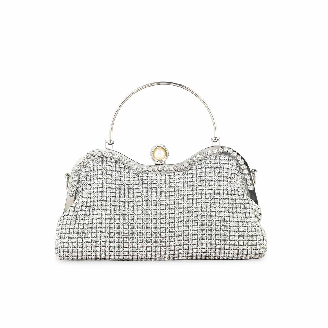 Silver Bridal Clutch P24298