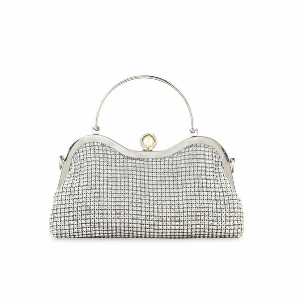Silver Bridal Clutch P24298