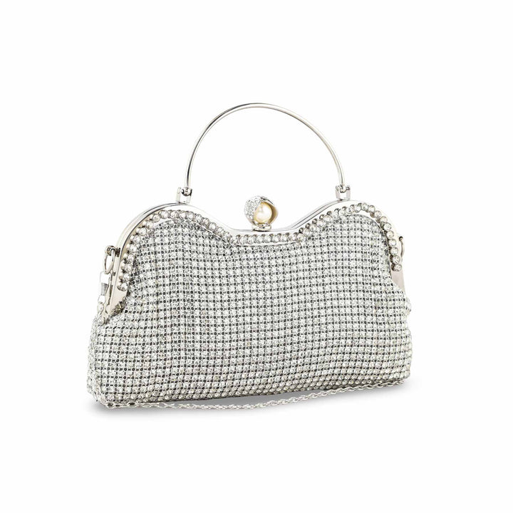 Silver Bridal Clutch P24298