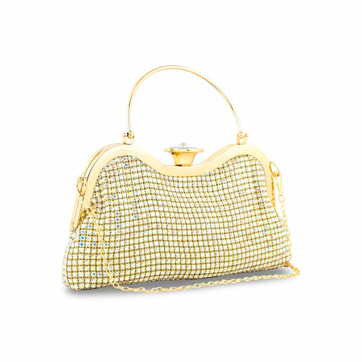 AB Golden Bridal Clutch P24302