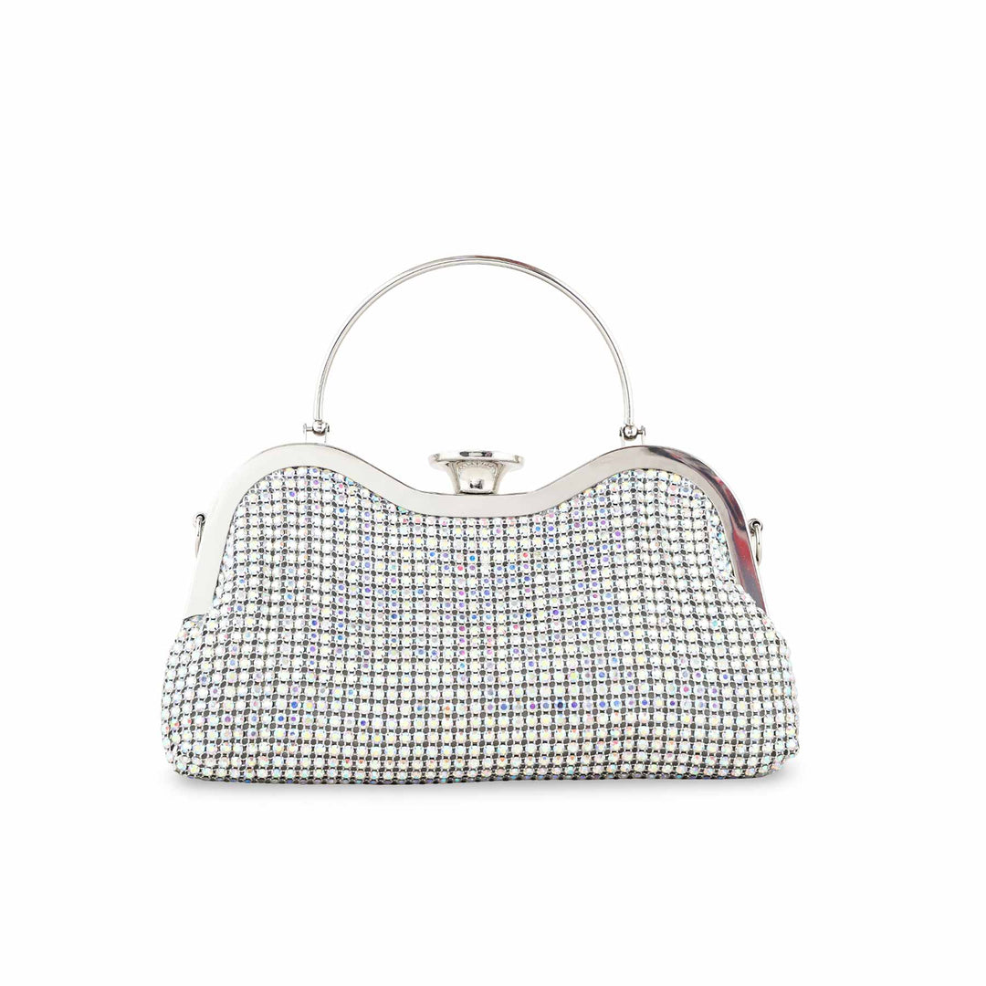 AB Silver Bridal Clutch P24302
