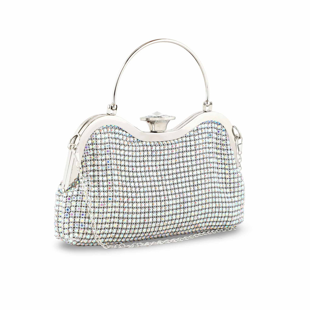AB Silver Bridal Clutch P24302