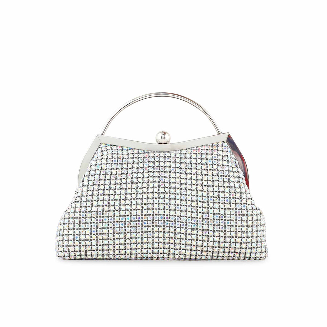 AB Silver Bridal Clutch P24304