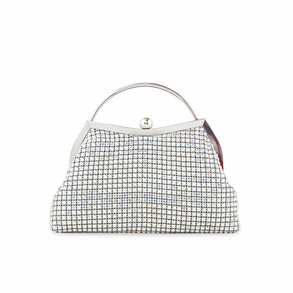 AB Silver Bridal Clutch P24304