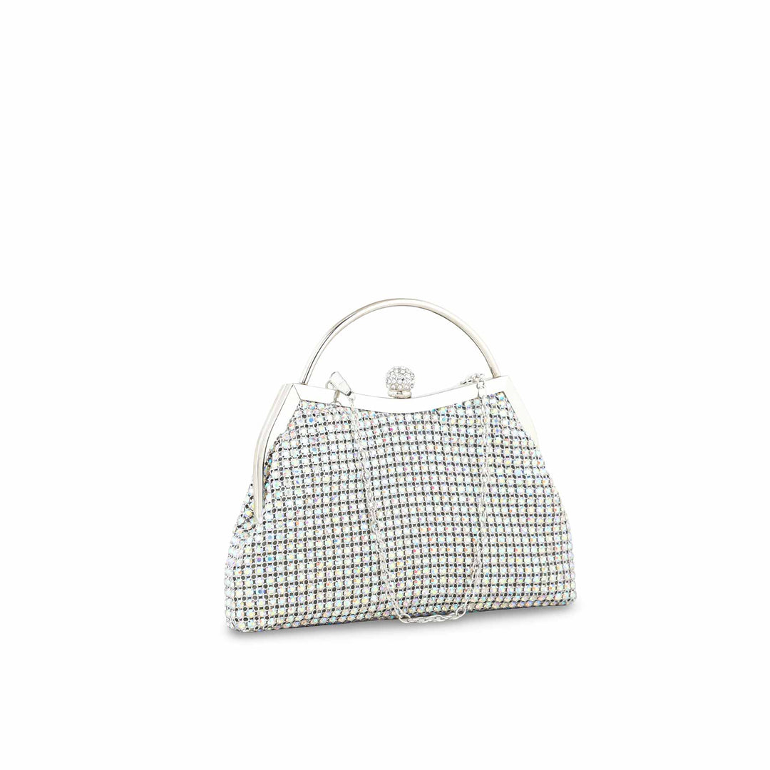 AB Silver Bridal Clutch P24306