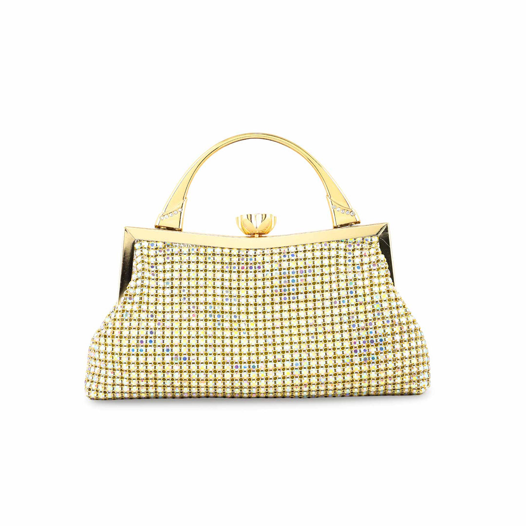 AB Golden Bridal Clutch P24308