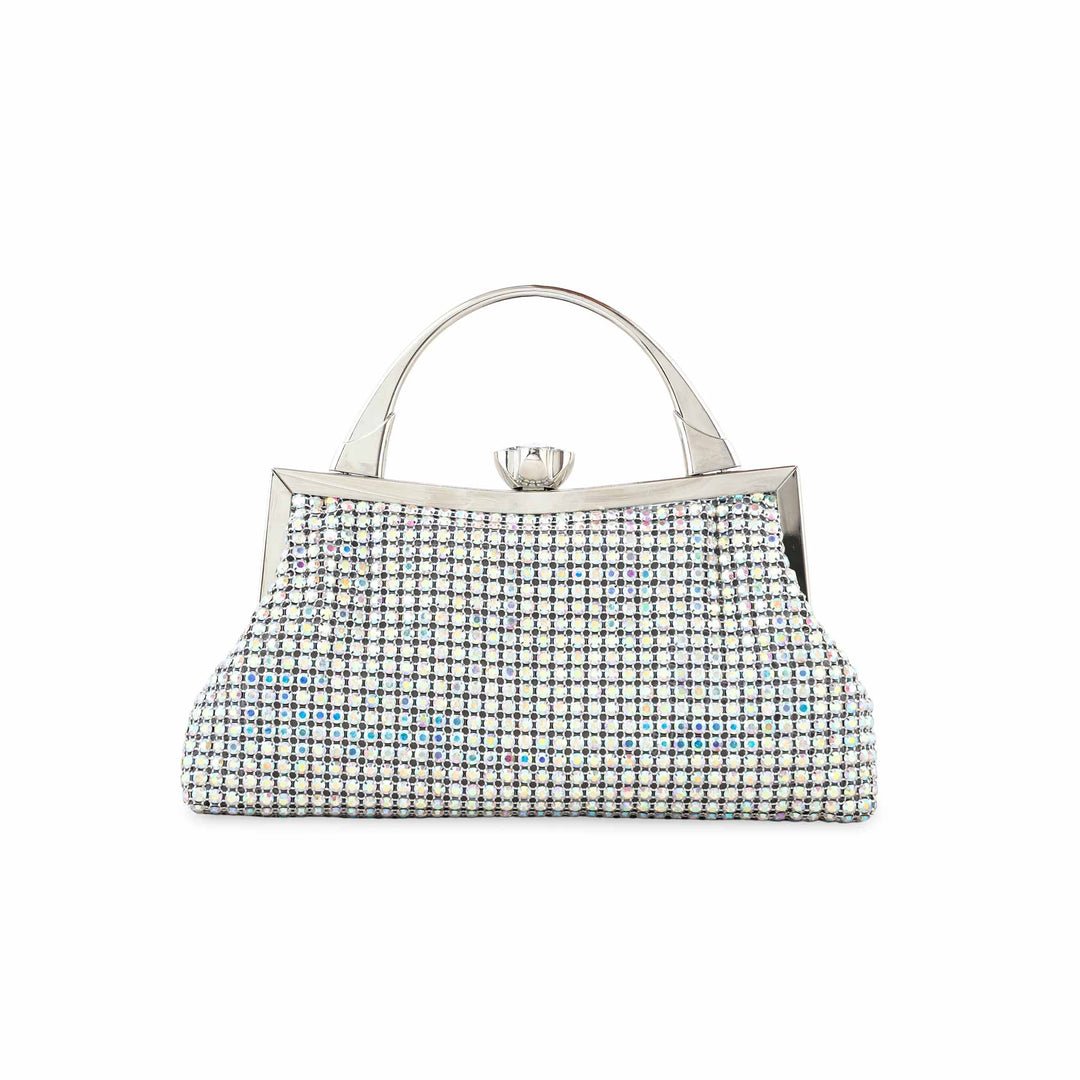 AB Silver Bridal Clutch P24308