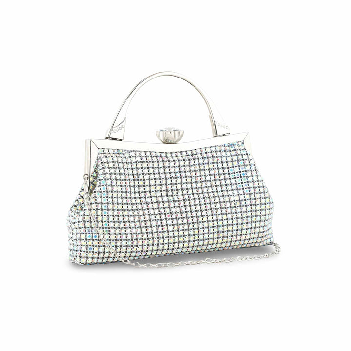AB Silver Bridal Clutch P24308