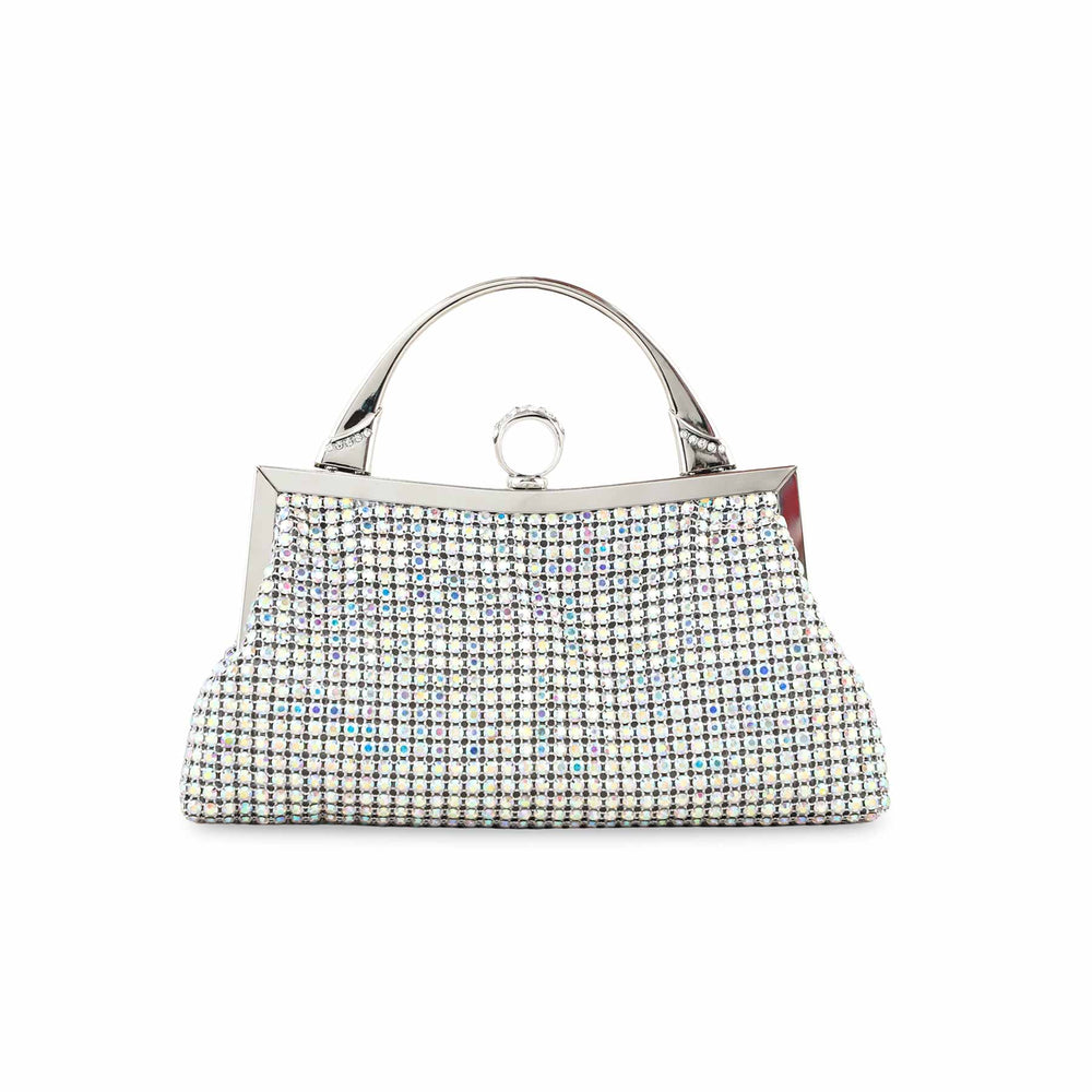 AB Silver Bridal Clutch P24309