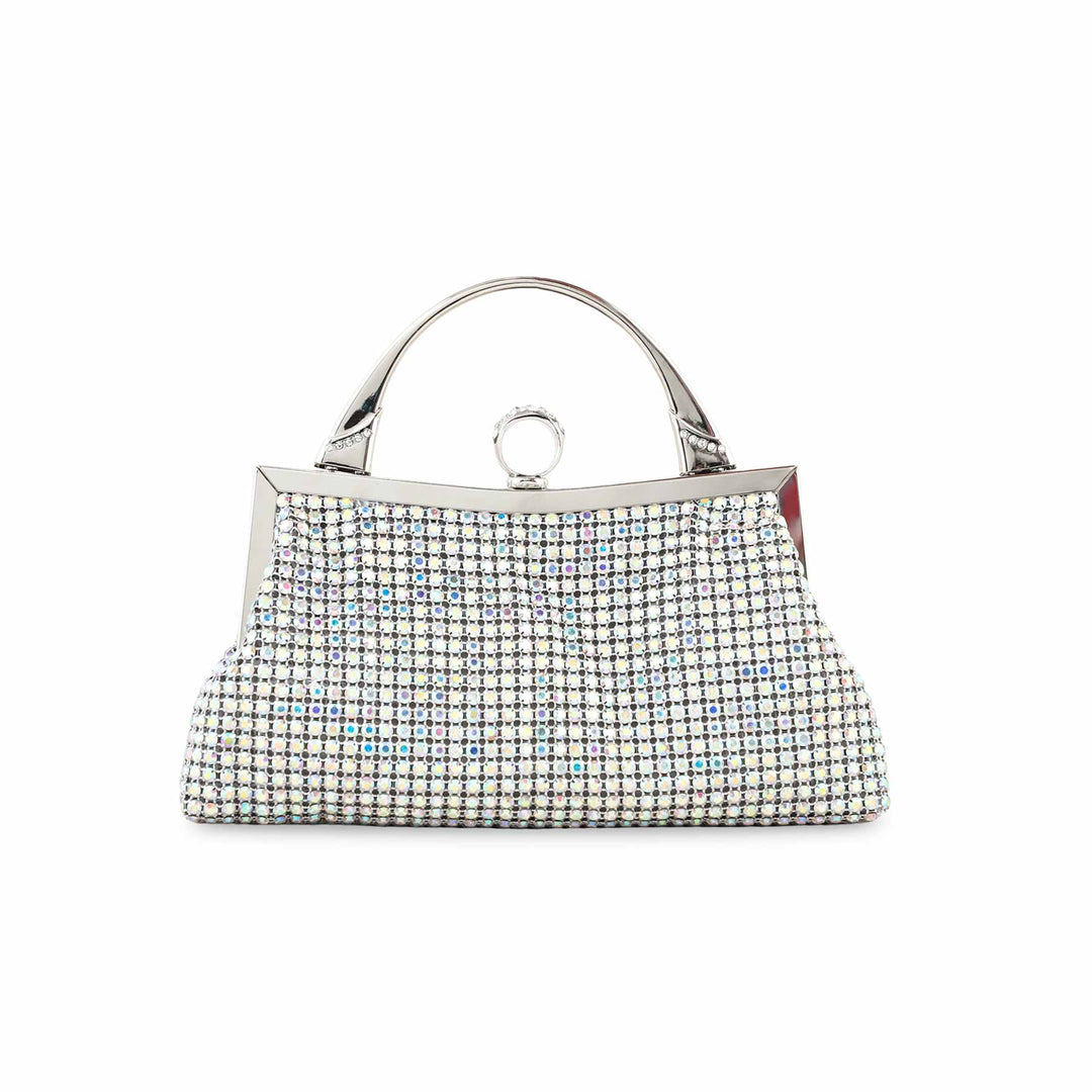 AB Silver Bridal Clutch P24309