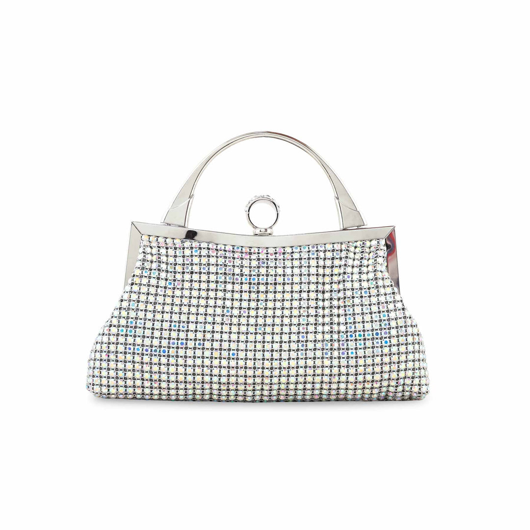 AB Silver Bridal Clutch P24309